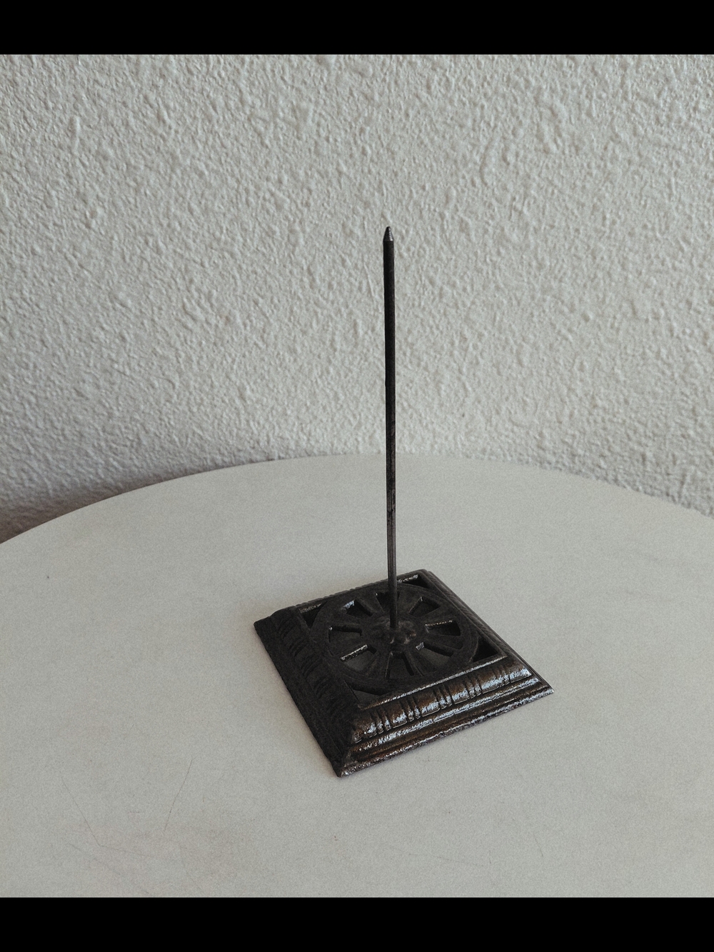 Vintage Black Metal Receipt Spike / Order Ticket Holder